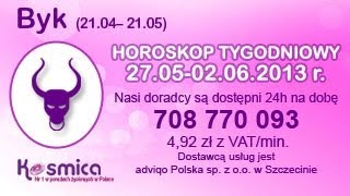 Horoskop tygodniowy dla Byka 270502062013 na Kosmica [upl. by Esilrahc]