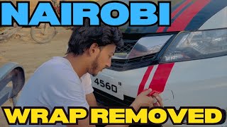 Wrap remove in my car nairobi ka wrap utar diya [upl. by Beuthel]