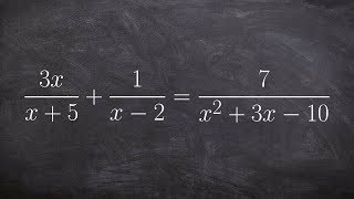 Learn how to solve a rational equation and identify the extraneous solutions [upl. by Anaihs]