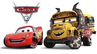 Cars 3 Movie English Game Lightning McQueen Battle Miss Fritter [upl. by Lamag]