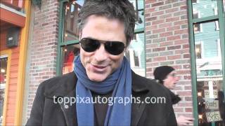 Rob Lowe  Signing Autographs at the Sundance Film Festival [upl. by Lotsyrk]