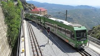 Montserrat Rack Railway Cremallera i funiculars de Montserrat timelapse [upl. by Sy]