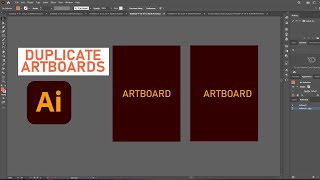 Duplicating Artboards in Illustrator [upl. by Elwood85]