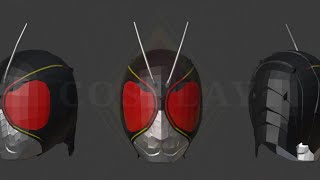 Kamen Rider BlackSun Helmet HD Free Pepakura Foam Unfold [upl. by Pine]