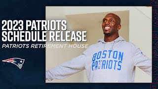 2023 New England Patriots Schedule Release  Devin McCourty Enters the Patriots Retirement House [upl. by Martelle]