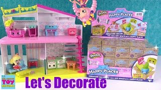 Happy Places Shopkins Surprise Delivery Lets Decorate Happy Home 1 Opening  PSToyReviews [upl. by Durwyn293]