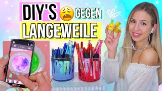 DIYs gegen LANGEWEILE 30 😑 einfache DIY Ideen für Zuhause ✨ gegen Langeweile [upl. by Onitnas]