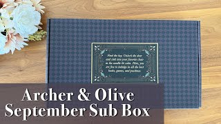 UNBOXING My Archer amp Olive September Subscription Box [upl. by Ydnar535]