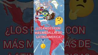 LOS PAÍSES CON MÁS MEDALLAS DE LATINOAMÉRICA countryballs paises curiosidades guerra [upl. by Yeleak]