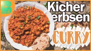 Curry Rezept  Kichererbsen Gericht  vegan amp schnell zubereitet  BodyFood [upl. by Elexa304]