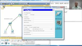 CS071 2305 IPv6  Ejemplo IPv6 en Packet Tracer [upl. by Annaynek]