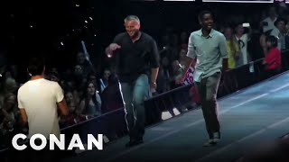 Matt LeBlanc Made A Fool Of Himself On Stage With Taylor Swift  CONAN on TBS [upl. by Aedrahs]