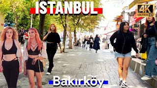 Walking tour ISTANBUL 4K ultra HD video  bakırkoy Istanbul ￼ [upl. by Adnak]