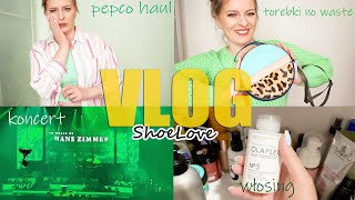 VLOG 7 KONCERT HANSA ZIMMERA  TOREBKI ZERO WASTE  UBRANIA Z PEPCO I TEMATY WŁOSOWE [upl. by Ainwat567]