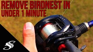 Baitcaster How to Remove a BacklashBirdnest in Under 1 Minute [upl. by Arst]