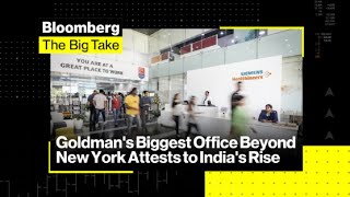 Goldman’s Biggest Office Beyond NY Attests to India’s Rise [upl. by Hynda688]