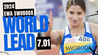 Ewa Swoboda Unbeatable New World Lead 701  World Athletics Indoor Tour Gold [upl. by Wales36]