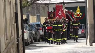 Vigili del fuoco i funerali di Giuseppe La Vigna a Cercepiccola [upl. by Flieger734]