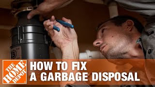 How to Fix a Garbage Disposal  The Home Depot [upl. by Nevuer]