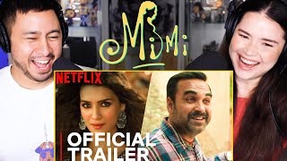 MIMI  Kriti Sanon  Pankaj Tripathi  Netflix India  Trailer Reaction by Jaby Koay amp Achara Kirk [upl. by Enyluqcaj]