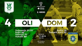 2krog Olimpija  Domžale 42  Prva liga Telekom Slovenije 20192020 [upl. by Jeconiah]