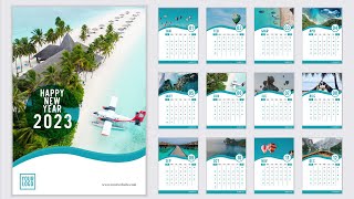 Creating Professional Calendar design  Coreldraw tutorials [upl. by Shel619]