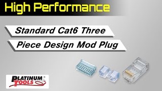 High Performance Standard Cat6 Three Piece Design Mod Plug [upl. by Iarahs]