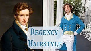 How to do a Regency Hairstyle  A la Brutus or Titus Hairstyle [upl. by Ajiram]