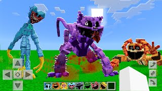 ITS REALLY SCARY NEW ADDON Poppy Playtime Chapter 3 in MINECRAFT PE [upl. by Lowrie]