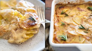 Creamy Vegan Potato Gratin Dauphinoise  Super Simple amp Delicious [upl. by Maxantia73]