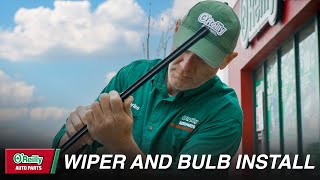 Free Wiper Blade and Bulb Installation  OReilly Auto Parts [upl. by Putnam]