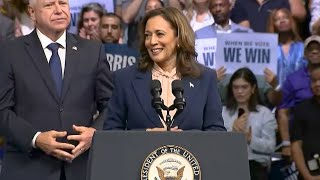 Kamala Harris full speech from rally in Pennsylvania [upl. by Reinert]