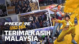 Sorotan Acara Free Fire Gives Back Serantau Malaysia [upl. by Ranitta354]