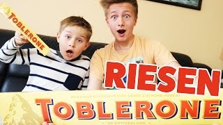 XXL GIANT MASSIVE Toblerone vs classic size  TipTapTube [upl. by Garnes]