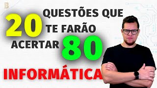 20 QUESTÕES DE INFORMÁTICA PARA CONCURSOS MAIS PRODUTIVAS PARA ESTUDO [upl. by Pokorny]