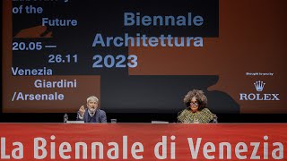 Biennale Architettura 2023  Conferenza stampa [upl. by Lydell825]