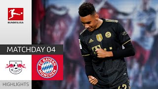 RB Leipzig  FC Bayern München 14  Highlights  Matchday 4 – Bundesliga 202122 [upl. by Ahsyla]