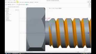 Bolt  Creo Parametric 20  Pro Engineer [upl. by Chatterjee145]