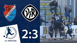 Aalen dreht das Spiel spät  TSV Steinbach Haiger  VfR Aalen  23 Spieltag RLSW [upl. by Neersin]