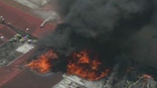 4 firefighters killed in Houston fire [upl. by Damalis]