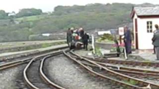 The Gherkin shunting at Porthmadog station Ffestiniog Railway [upl. by Claudina]