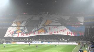 Coreografia curva nord Inter derby InterMilan 14112010 [upl. by Kecaj]