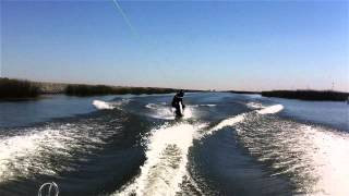 wakeboarding in hockey goalie gear [upl. by Mir]