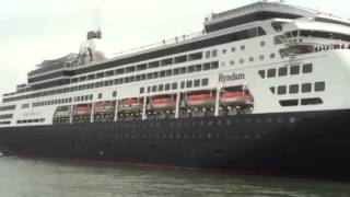 MS Ryndam departs Rotterdam [upl. by Deelaw]