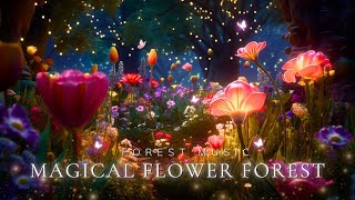 Magical Forest Music  Beautiful Flower Forest Space  Relax Rest amp Enjoy a Good Nights Sleep 😴 [upl. by Sisely]