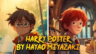 Harry Potter★ Hayao Miyazaki style AI art [upl. by Burnett]