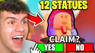 How To FIND ALL 12 STATUE LOCATIONS To UNLOCK THE DESERT EGG In Roblox Adopt Me [upl. by Littell]