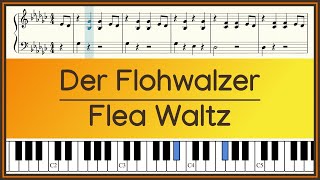 Der Flohwalzer  Flea Waltz  mit Noten  Piano [upl. by Ihsorih711]