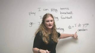 English Vocabulary  How to use PLAY GO DO for sports [upl. by Bucella]