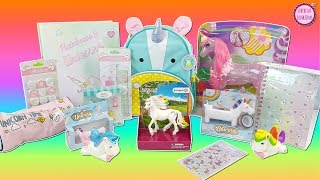 🦄 Abriendo Juguetes de Unicornio y Material Escolar para el 2018 [upl. by Chicky800]